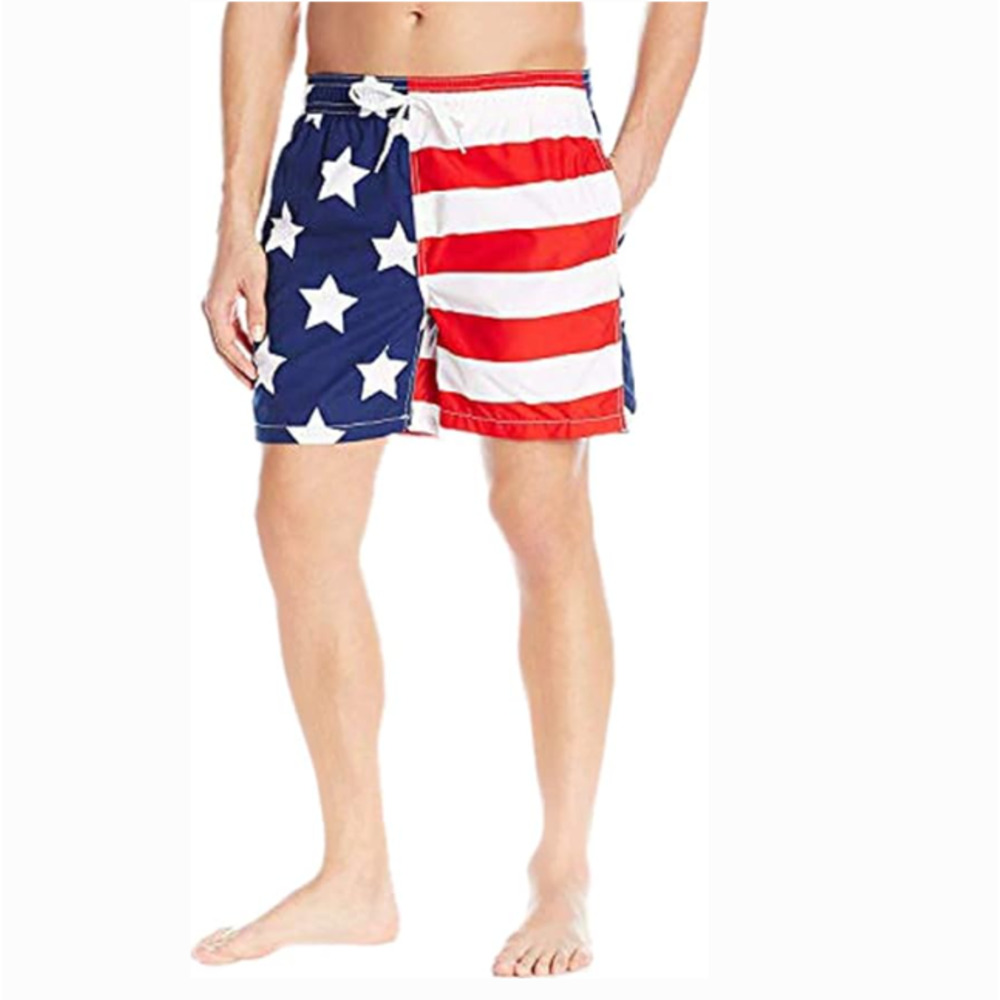 Kanu Surf Men's Monaco Swim Trunks Flag Size M 12067